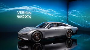 Mercedes Vision EQXX-conceptauto: 1000km op 1 enkele acculading